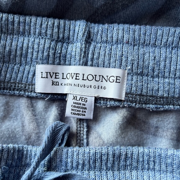 Live Love Lounge Zebra Knit Drawstring Pants Karen Neuburger - Picture 4 of 6